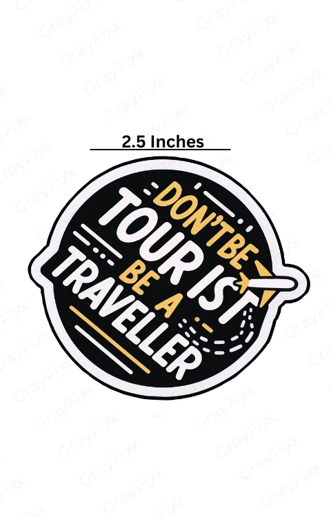 Universal Sticker Compatible with Laptop, Helmet, Bike, Car, Water Bottle, Phone & Travel Accessories | Made in Premium Vinyl with FPF (Fade Protection Film),  Waterproof, Precut Sticker, Pack of 1